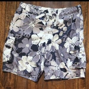 Op Ocean Pacific Men's Floral Swim Trunk Board Shorts Size M 32/34